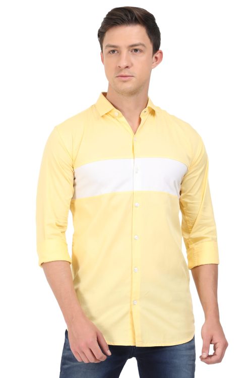 MILD STROM MEN’S CENTER STRIPED SHIRT