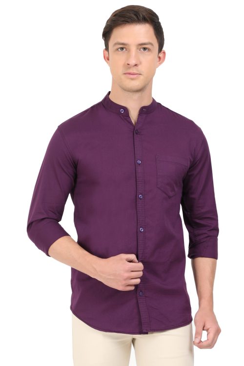 MILD STROM CHINESE COLLAR SHIRT